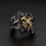 POSEIDON God Ring King of Ocean: Black&Gold